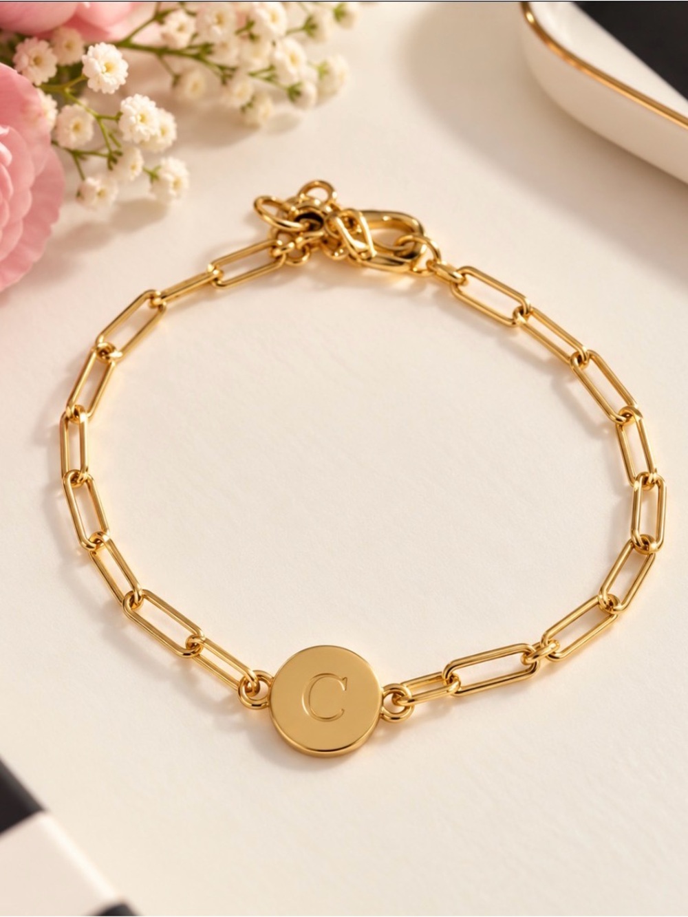 Kate Spade Gold Initial C Chain Bracelet - Women Jewelry
